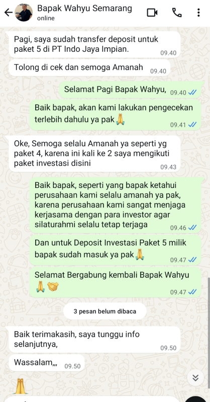Testimoni WA 1