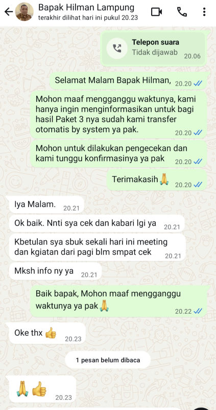 Testimoni WA 3