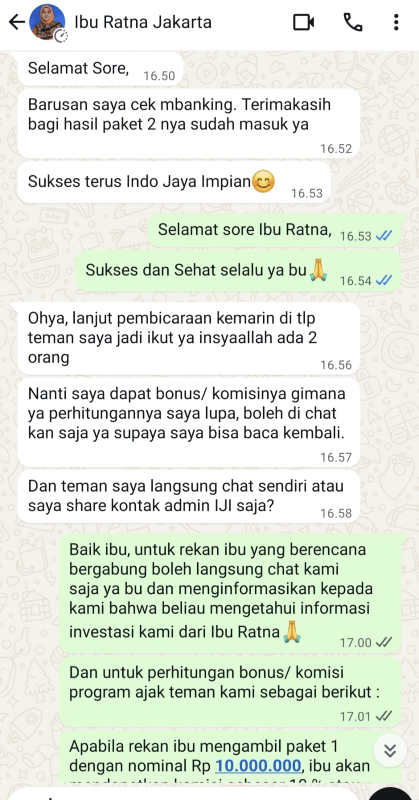 Testimoni WA 5